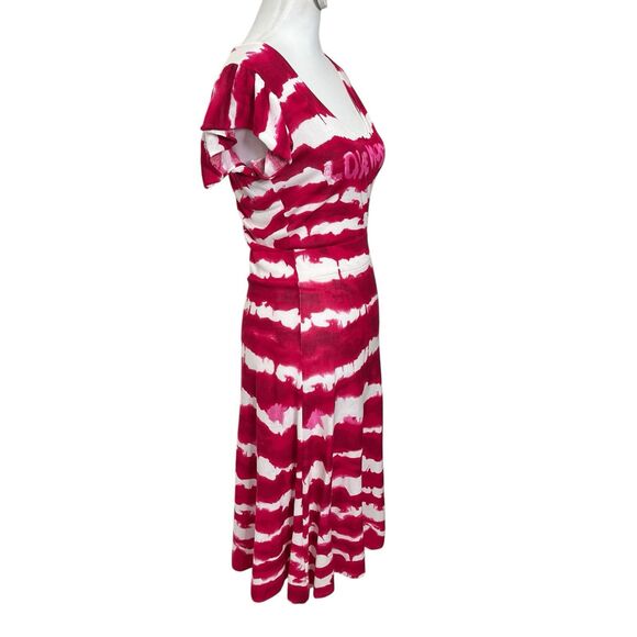 Love Moschino Tie Dye Knit Dress Women’s Size 4 Logo Midi Sheath Fit - Picture 3 of 7